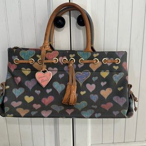 Vintage Dooney & Bourke colored heart bag.